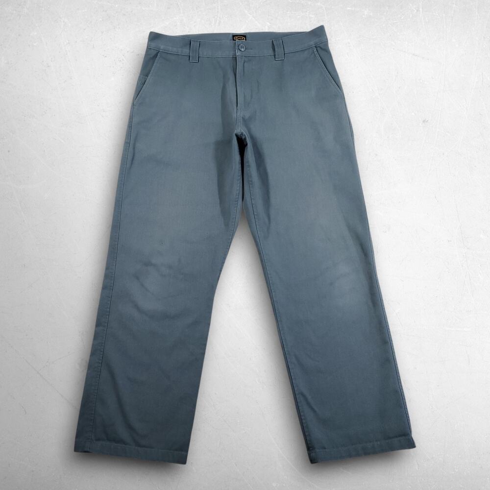 RVCA Americana Straight Leg Chino Pants Men 32 Green Skater Streetwear Casual